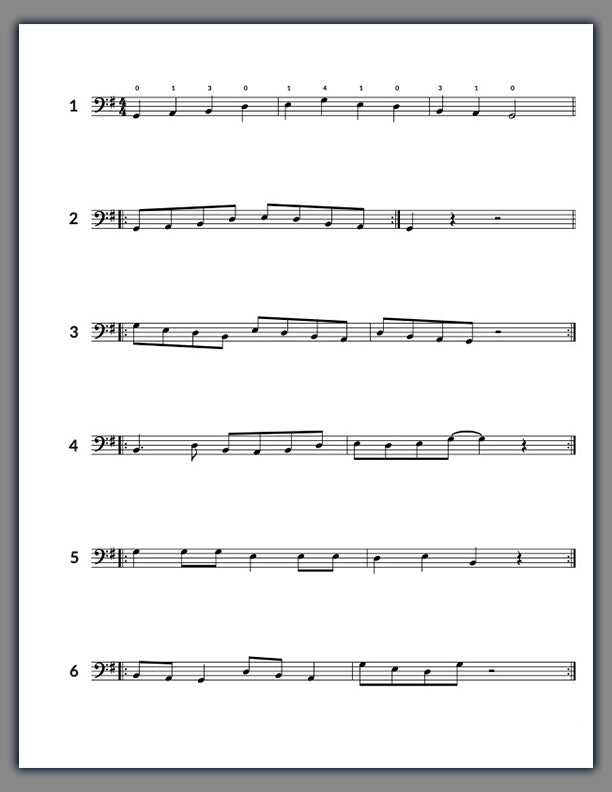 Easy Jazz Cello Scales