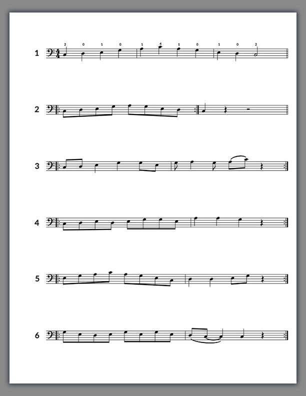 Easy Jazz Bass Scales