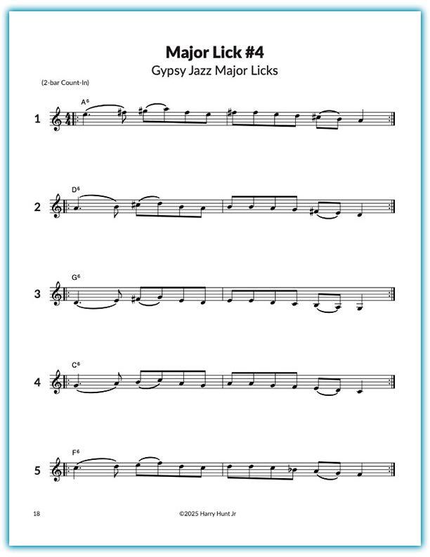 50 Gypsy Jazz Violin Licks