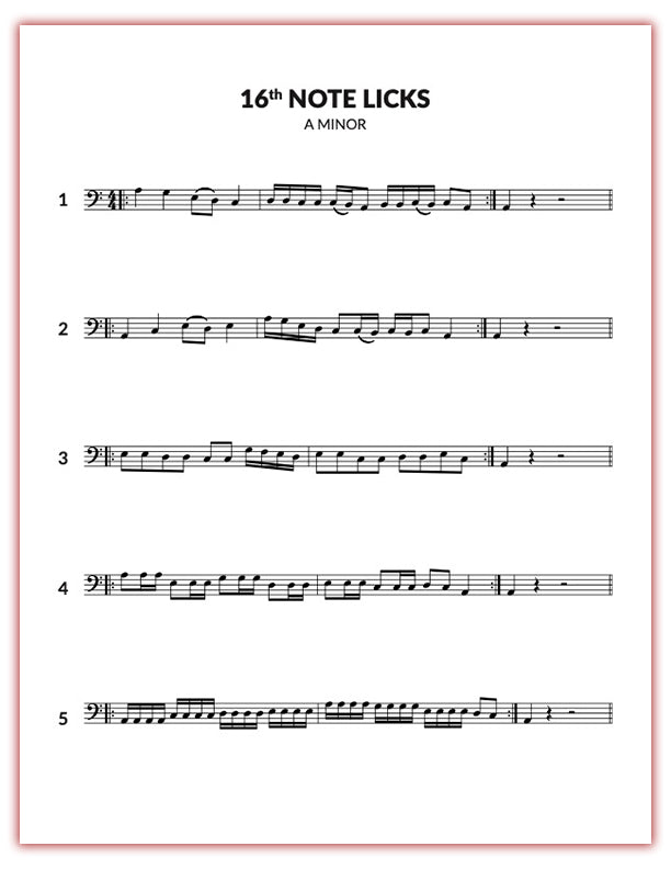 Hip Hop Cello Etudes Patterns & Licks