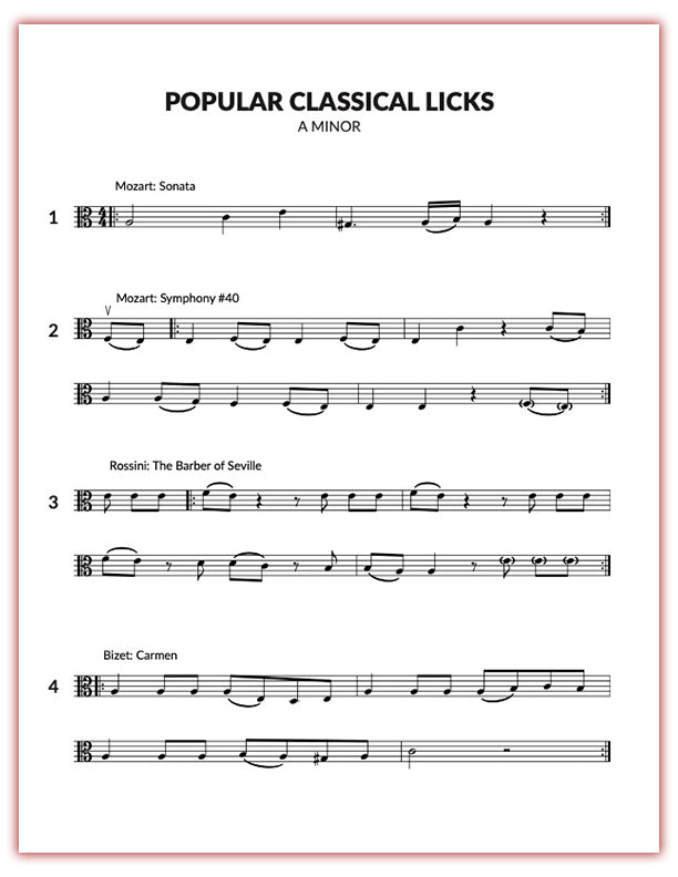 Hip Hop Viola Etudes Patterns & Licks