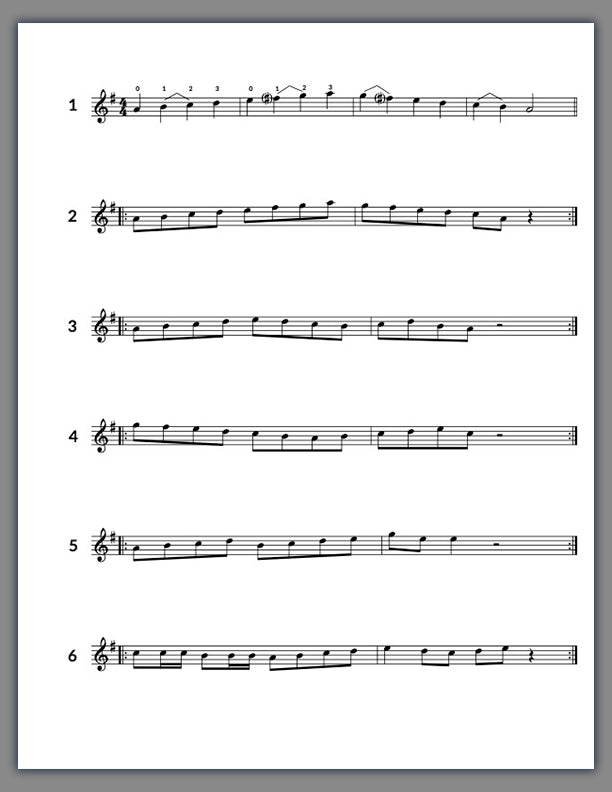Easy Jazz Violin Scales